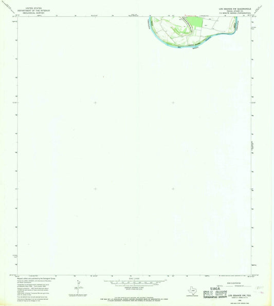 1965 Los Ebanos, TX - Texas - USGS Topographic Map
