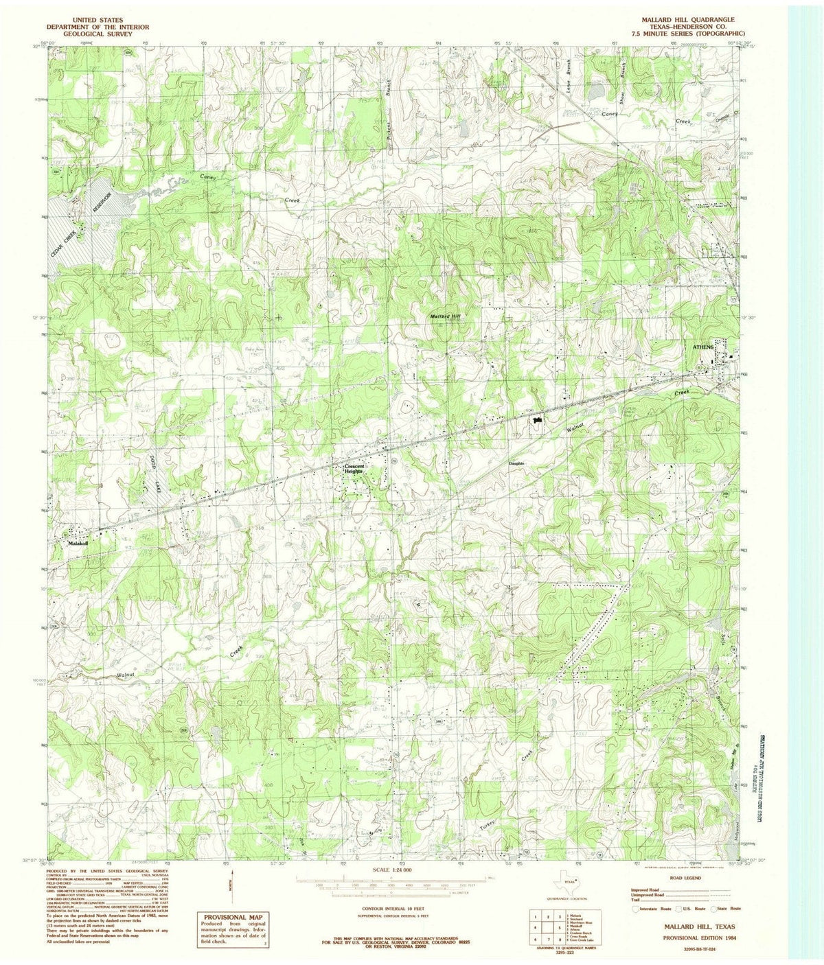 1984 Mallard Hill, TX - Texas - USGS Topographic Map