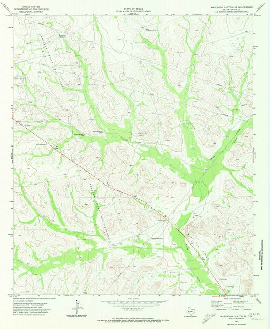 1971 Canyon, TX - Texas - USGS Topographic Map