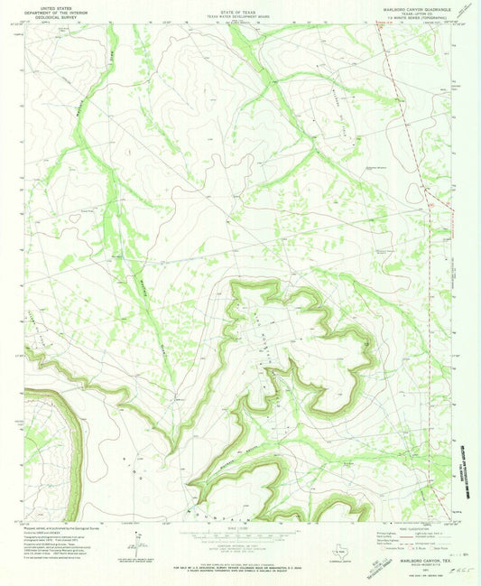 1971 Canyon, TX - Texas - USGS Topographic Map v2