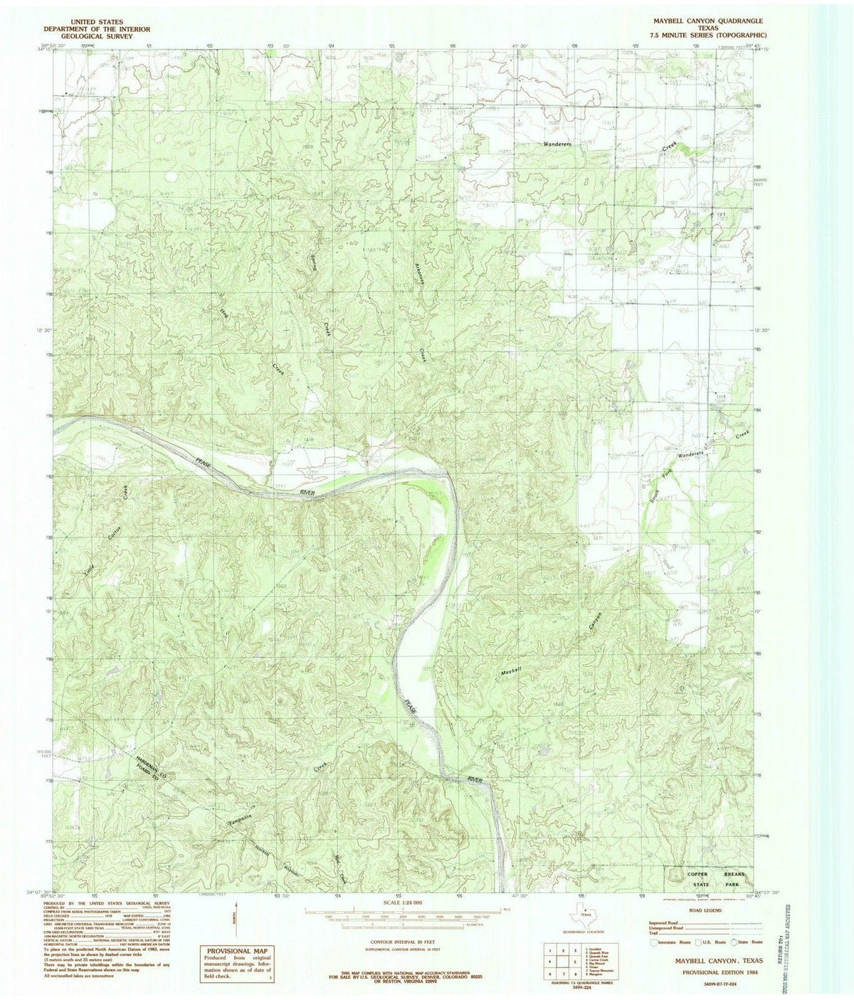 1984 Canyon, TX - Texas - USGS Topographic Map v3