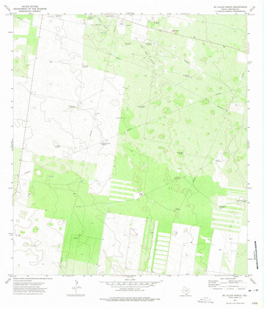 1972 McAllen Ranch, TX - Texas - USGS Topographic Map