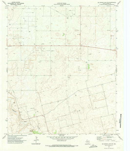 1970 McKenzie Lake, TX - Texas - USGS Topographic Map