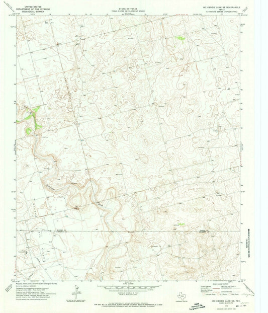1970 McKenzie Lake, TX - Texas - USGS Topographic Map v2