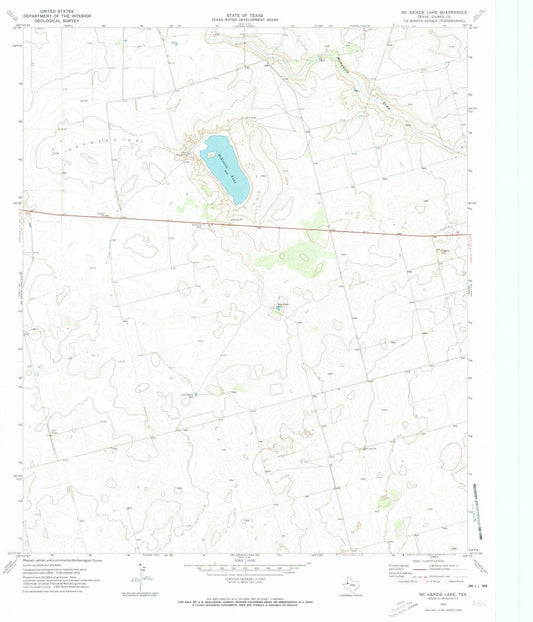 1970 McKenzie Lake, TX - Texas - USGS Topographic Map v3