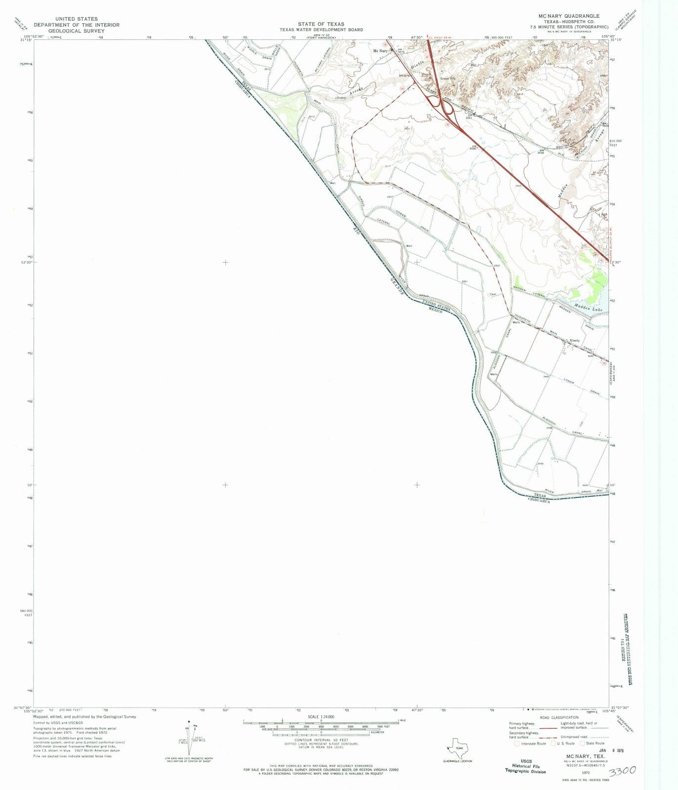 1972 McNary, TX - Texas - USGS Topographic Map