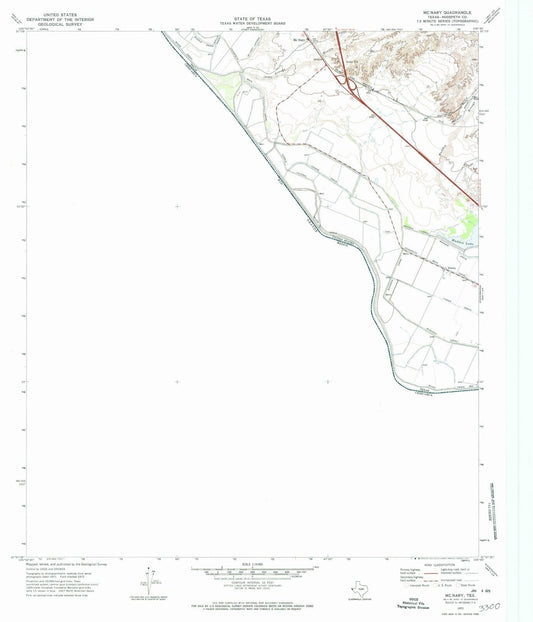 1972 McNary, TX - Texas - USGS Topographic Map