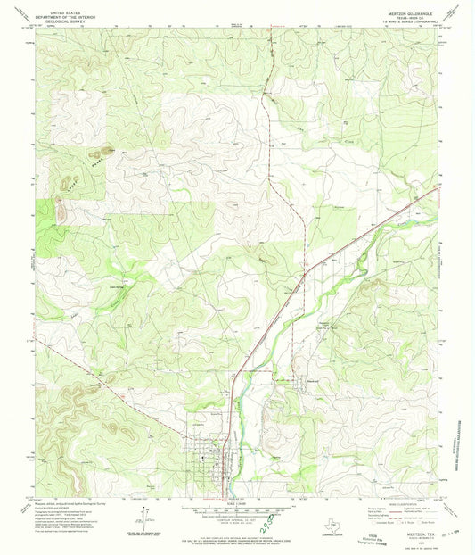 1972 Mertzon, TX - Texas - USGS Topographic Map v2