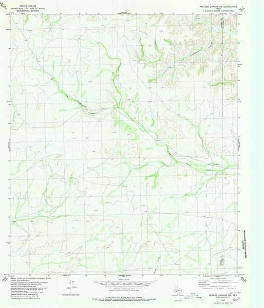 1980 Canyon, TX - Texas - USGS Topographic Map v2
