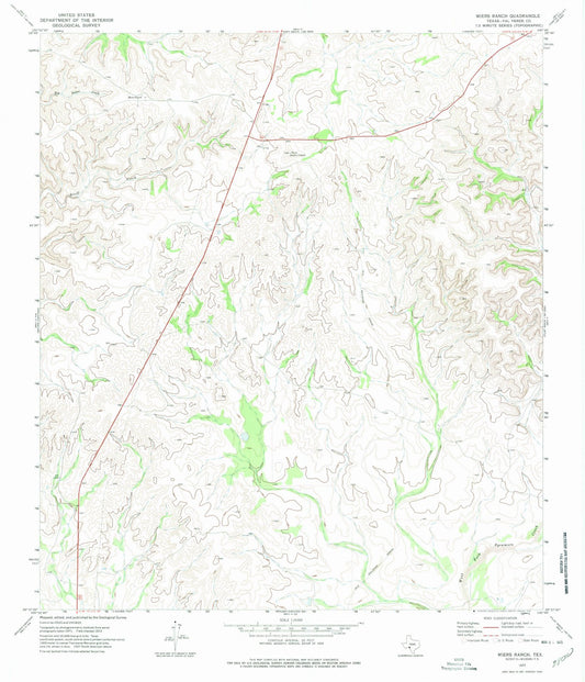 1972 Miers Ranch, TX - Texas - USGS Topographic Map