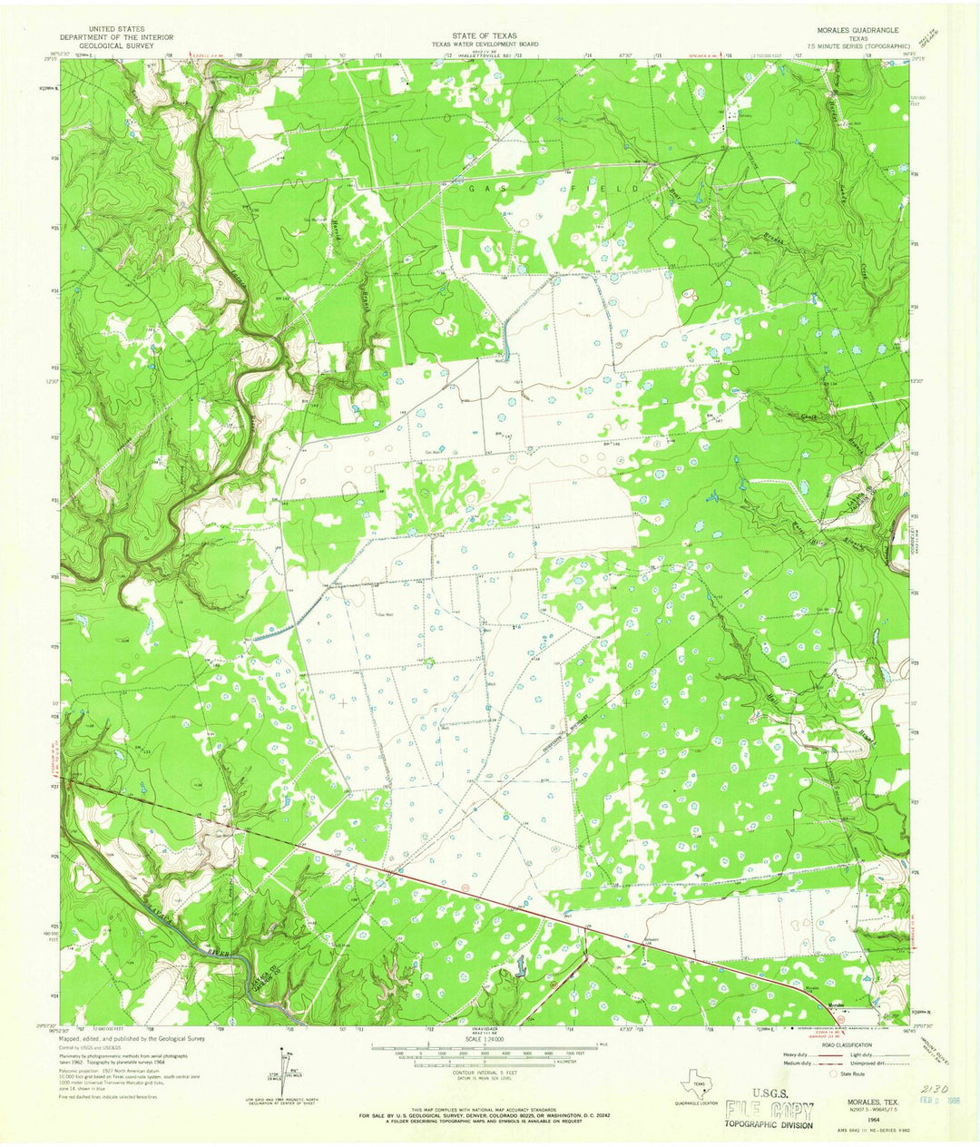 1964 Morales, TX - Texas - USGS Topographic Map