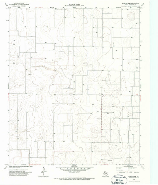 1970 Morton, TX - Texas - USGS Topographic Map