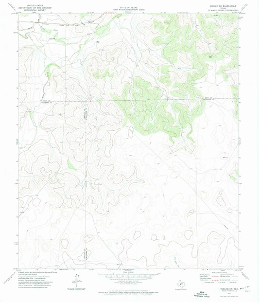 1971 Noelke, TX - Texas - USGS Topographic Map