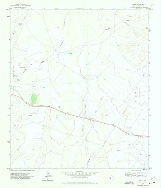1972 Nopal, TX - Texas - USGS Topographic Map