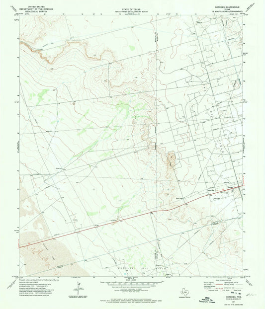 1971 Notrees, TX - Texas - USGS Topographic Map v2