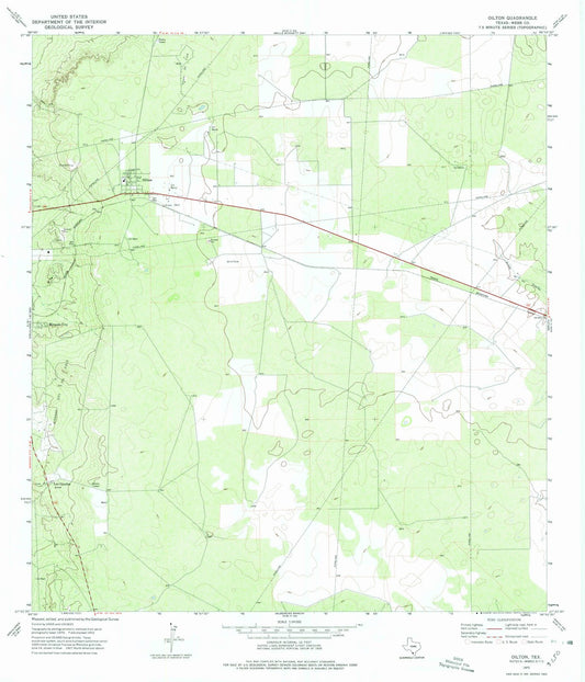 1972 Oilton, TX - Texas - USGS Topographic Map