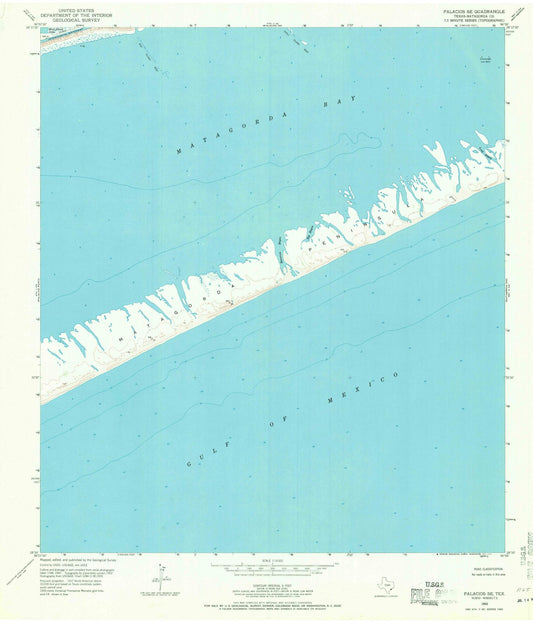 1952 Palacios, TX - Texas - USGS Topographic Map v2