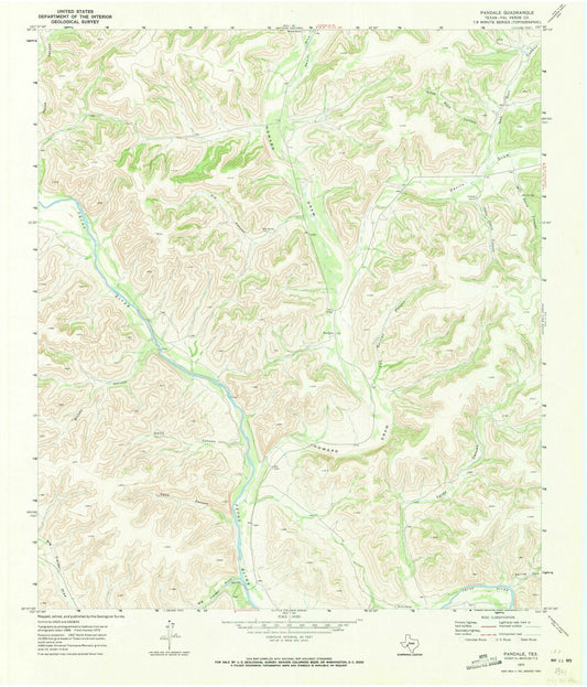 1970 Pandale, TX - Texas - USGS Topographic Map