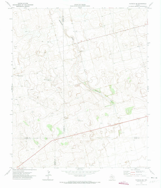 1970 Patricia, TX - Texas - USGS Topographic Map v2