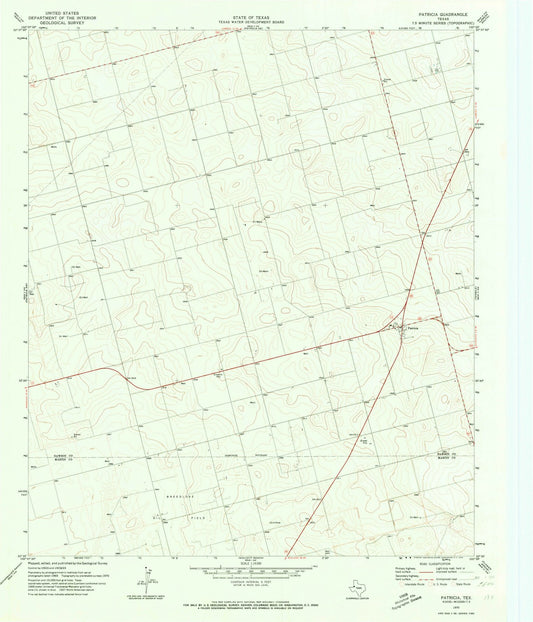1970 Patricia, TX - Texas - USGS Topographic Map v3