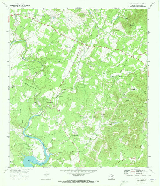 1970 Pipe Creek, TX - Texas - USGS Topographic Map