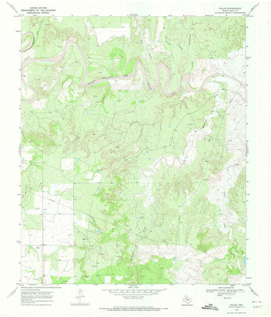 1969 Polar, TX - Texas - USGS Topographic Map