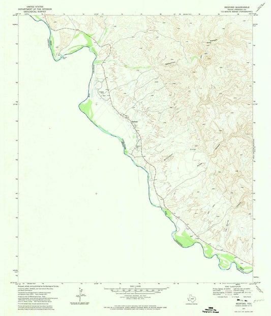 1971 Redford, TX - Texas - USGS Topographic Map v2