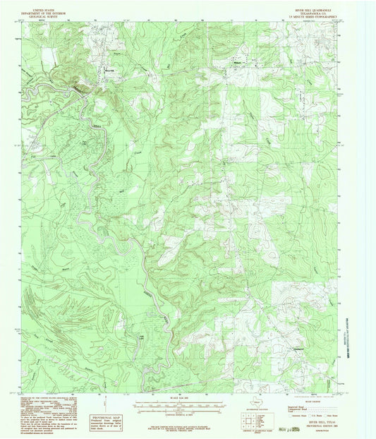1983 River Hill, TX - Texas - USGS Topographic Map