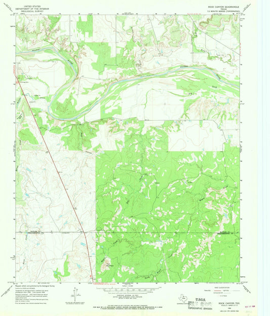 1966 Canyon, TX - Texas - USGS Topographic Map v4
