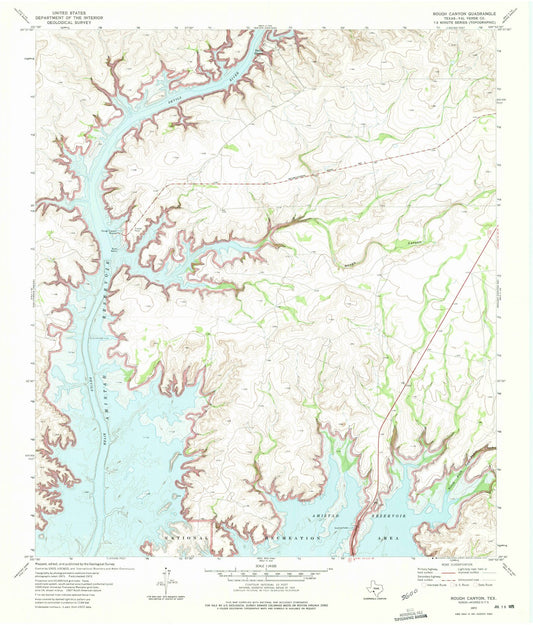 1972 Canyon, TX - Texas - USGS Topographic Map v2