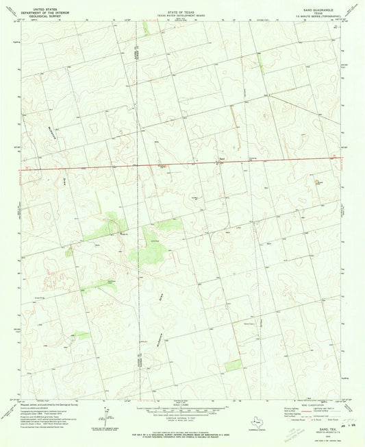 1970 Sand, TX - Texas - USGS Topographic Map