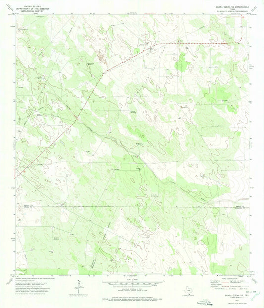1972 Santa Elena, TX - Texas - USGS Topographic Map v2