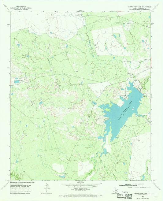 1966 Santa Rosa Lake, TX - Texas - USGS Topographic Map v3