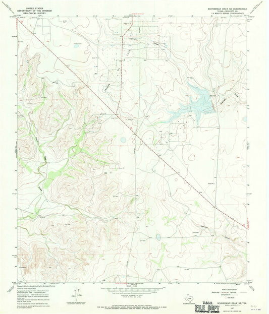 1967 Schneemanraw, TX - Texas - USGS Topographic Map v3