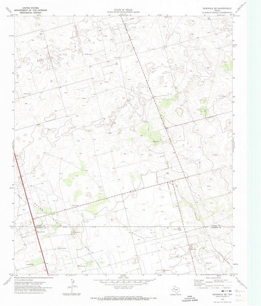 1970 Seminole, TX - Texas - USGS Topographic Map
