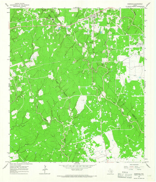 1965 Sheridan, TX - Texas - USGS Topographic Map v3