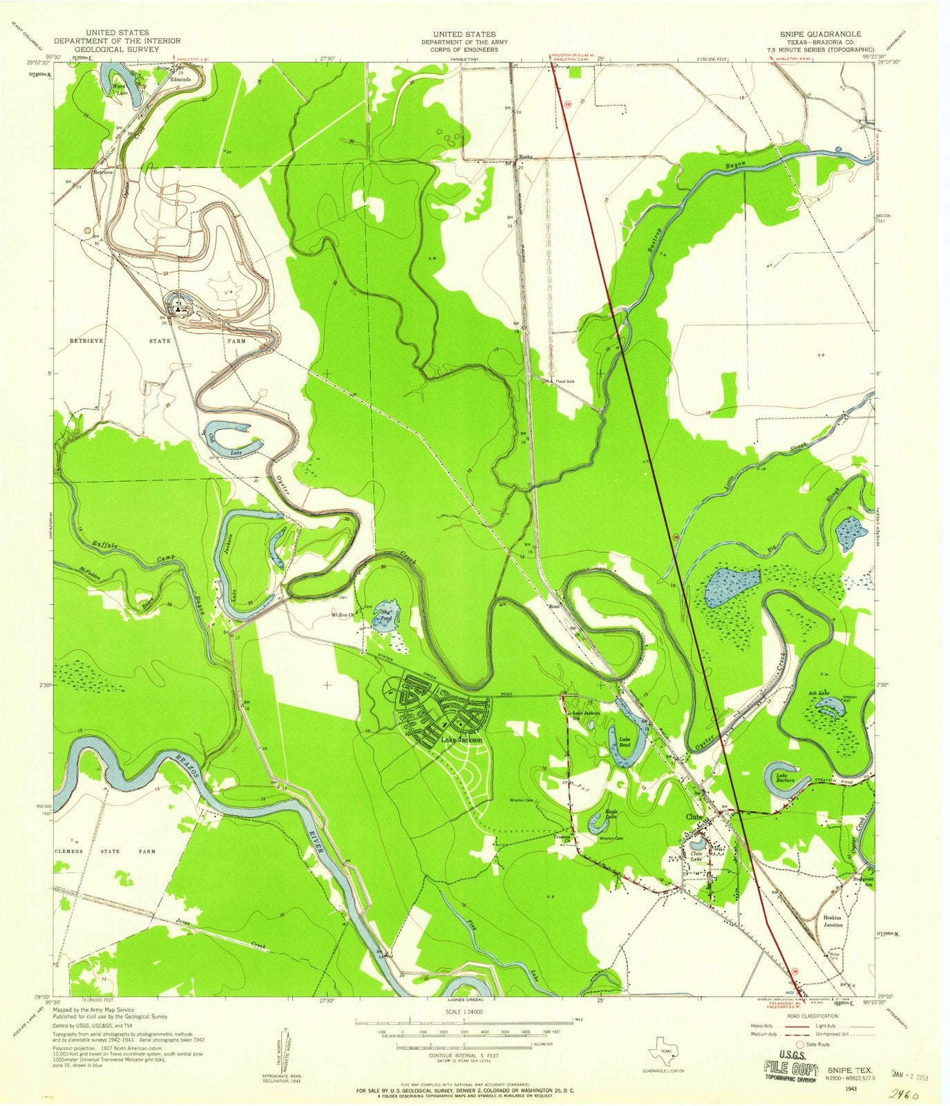 1943 Snipe, TX - Texas - USGS Topographic Map v2