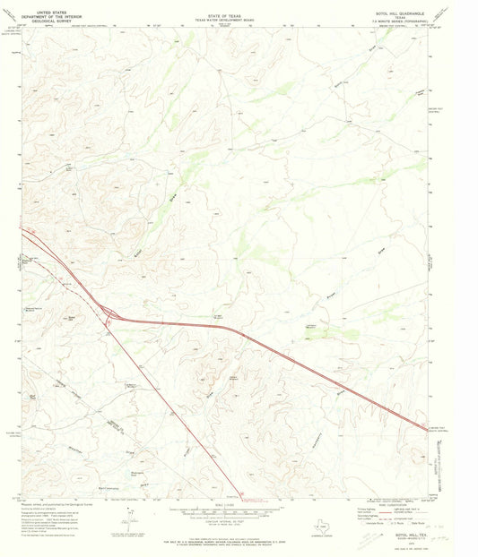 1970 Sotol Hill, TX - Texas - USGS Topographic Map