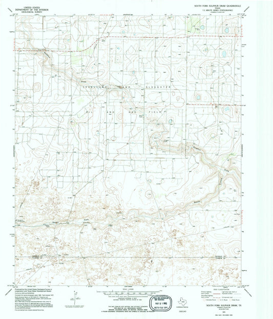 1970 South Fork Sulphurraw, TX - Texas - USGS Topographic Map