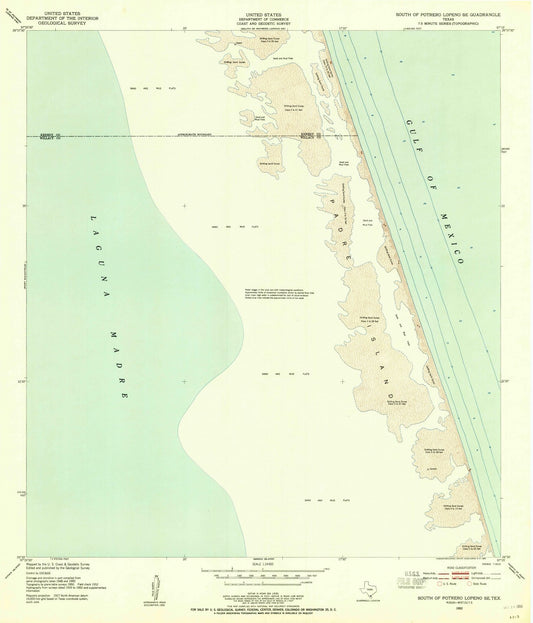 1952 South of Potrero Lopeno, TX - Texas - USGS Topographic Map v3