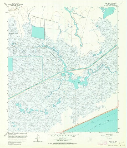 1961 Star Lake, TX - Texas - USGS Topographic Map