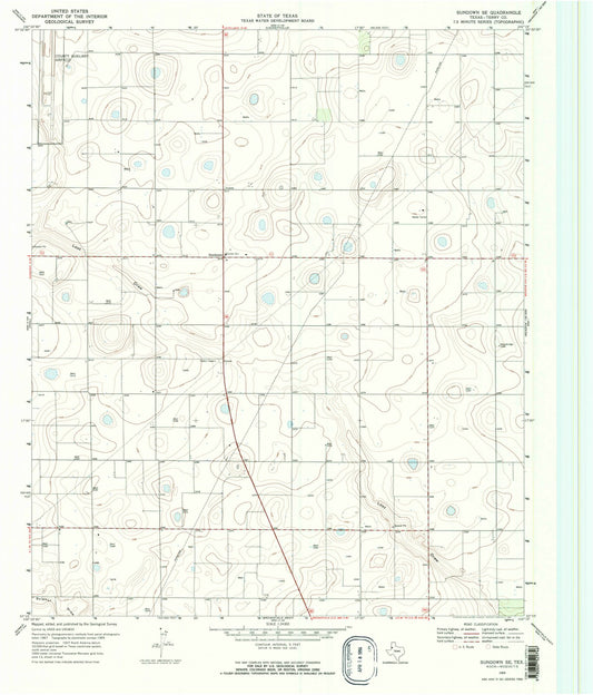 1969 Sundown, TX - Texas - USGS Topographic Map
