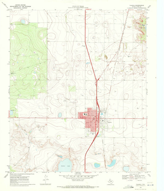 1969 Tahoka, TX - Texas - USGS Topographic Map