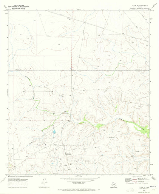 1970 Texon, TX - Texas - USGS Topographic Map