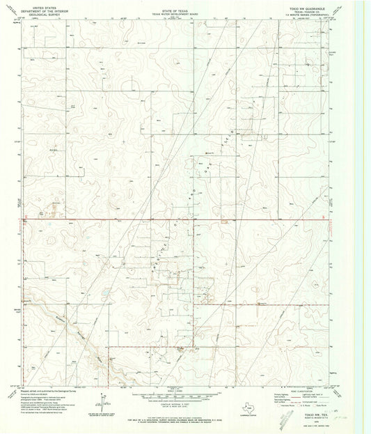 1970 Tokio, TX - Texas - USGS Topographic Map