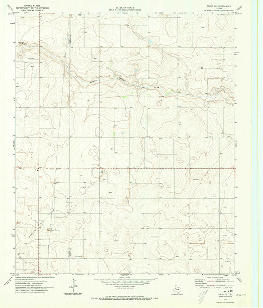 1970 Tokio, TX - Texas - USGS Topographic Map v2