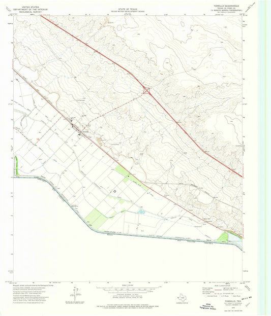 1972 Tornillo, TX - Texas - USGS Topographic Map