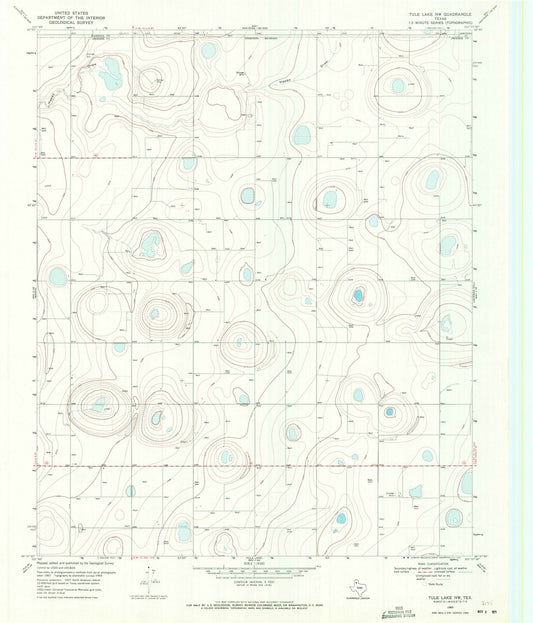 1969 Tule Lake, TX - Texas - USGS Topographic Map