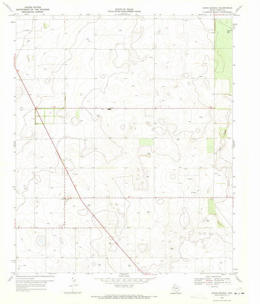 1969 Union School, TX - Texas - USGS Topographic Map