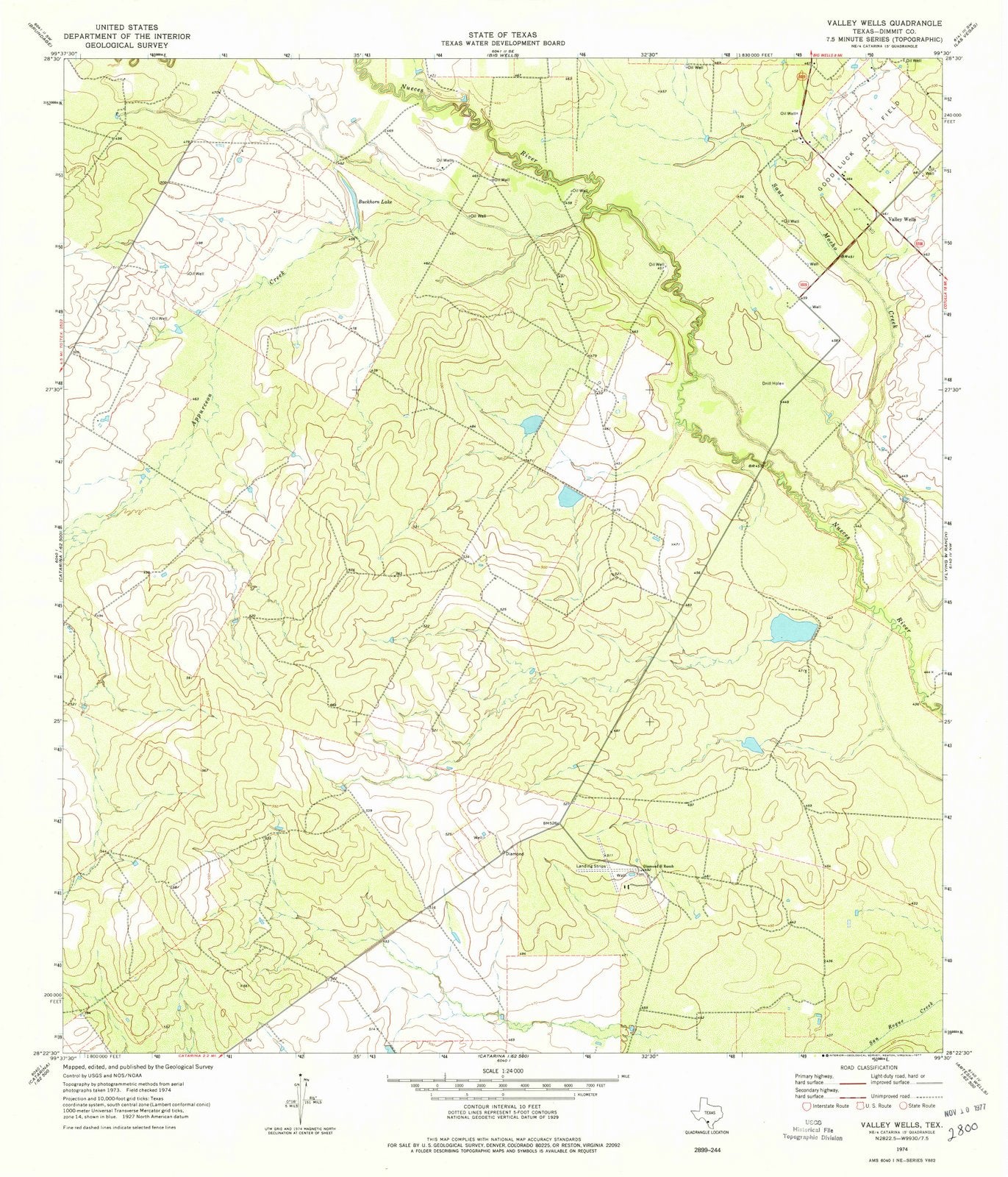 1974 Valley Wells, TX - Texas - USGS Topographic Map